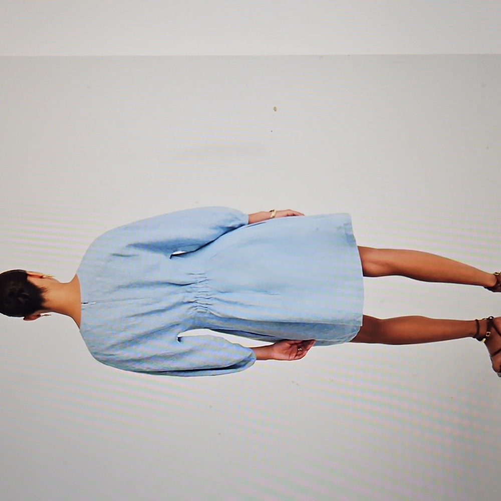 Madewell Light Blue Mini Dress - Picture 4 of 4